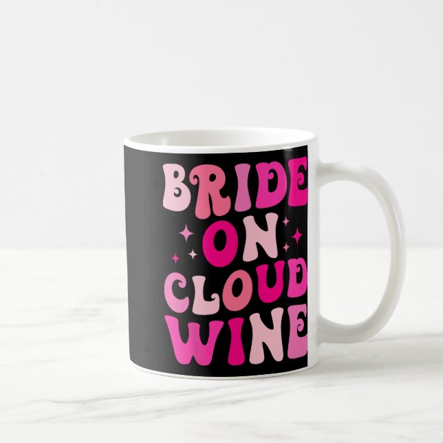 Brud På Vin Moln Dricker Syster Bröllopsfest Ma Kaffemugg (Höger)
