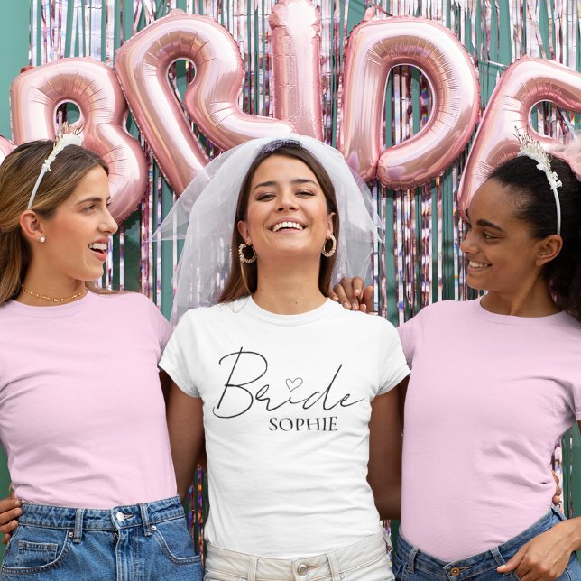 Brud Personlig Henparty | Anpassat Namn T Shirt (Skapare uppladdad)
