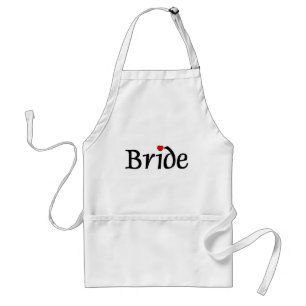 Brud (röda hjärtor) förkläde
