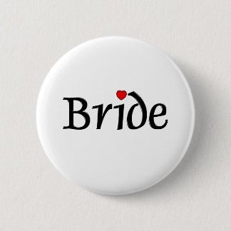 Brud (röda hjärtor) knapp