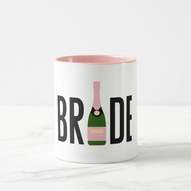 Brud Rosa Champagne Möhippa  Mugg (Center)