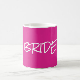 Brud rosa vit minimal kaffemugg