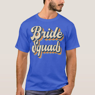 Brud Sällskap Bröllop Bachelor Team Fest Retro Vin T Shirt