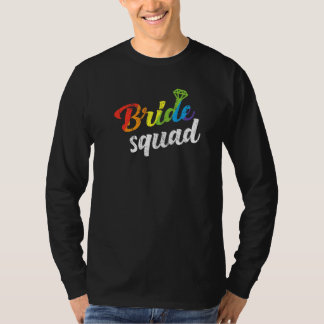 Brud Sällskap Bröllop Dusch Brudtjänst Gay Lesbisk T Shirt