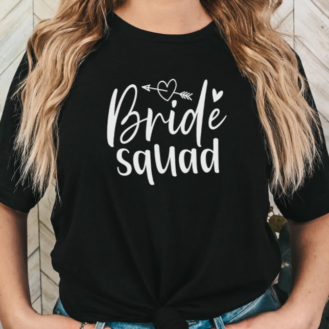 Brud Sällskap Möhippa T Shirt (Bride Squad Bridesmaid Tshirt)
