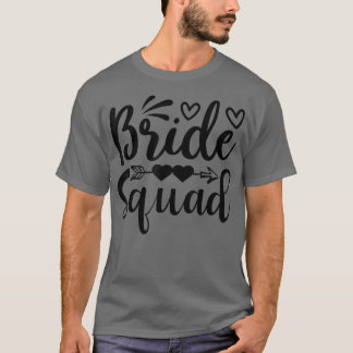Brud Sällskap Pil Hjärtan Bröllop Och Möhippa T Shirt