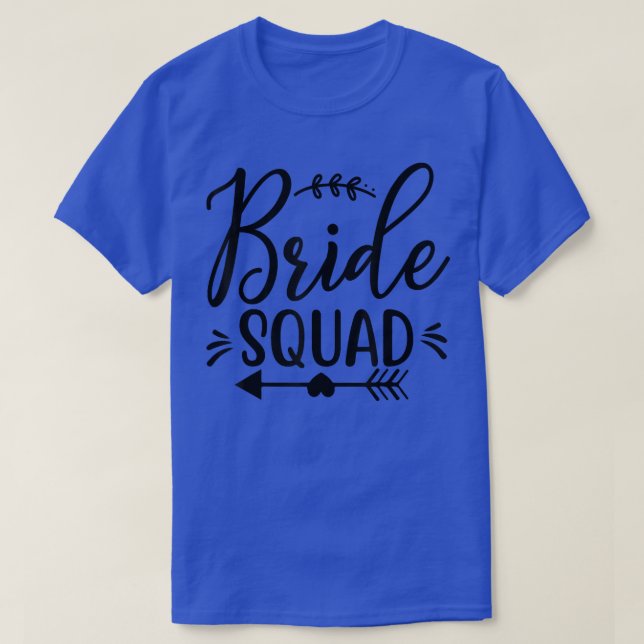 Brud Sällskap Pil Hjärtan Bröllop Och Möhippa T Shirt (Design framsida)