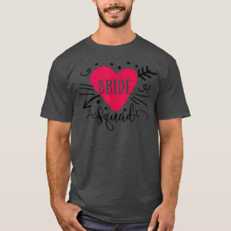 Brud Sällskap Pil Hjärtan Bröllopsfest Och Sigmadr T Shirt