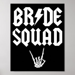 Brud Sällskap Rock N Roll Gotisk Halloween Sängkam Poster