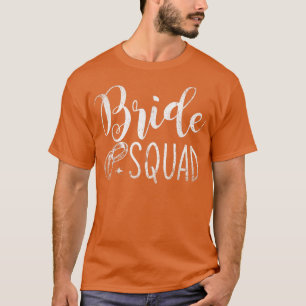 Brud Sällskap Sängvätning Bröllop Kvinnor Brud T Shirt