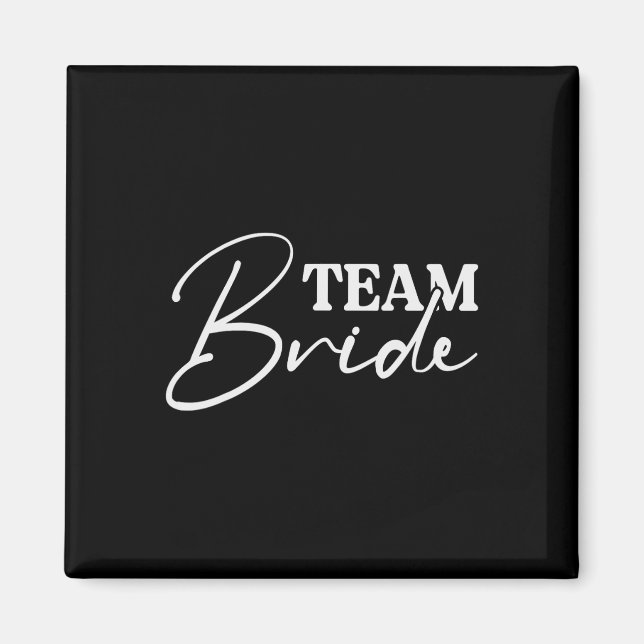 Brud Sällskap Sängvätning Brudtärna Crew Brud Magnet (Framsidan)