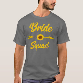 Brud Sällskap Syster Bröllop Solros Fl T Shirt