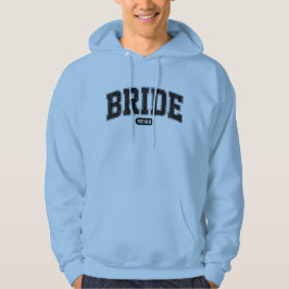 Brud Sällskap Varsity Typografi Möhippa Fest Hoodie