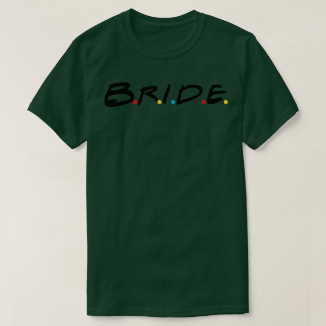 Brud Senterparty Fester Venner T Shirt (Design framsida)