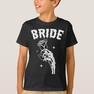 Brud skelett hand bröllop Halloween par matchande T Shirt