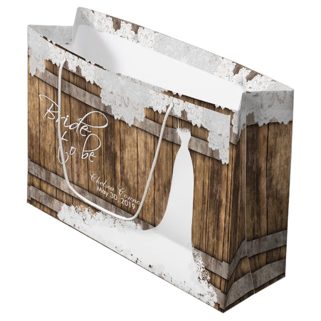 Brud som är - lantlig trä- & vintagesnöredesign (Framsidan Vinklad)