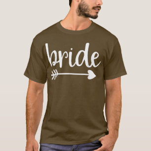 Brud Söt Pil Roligt Bröllopsfest Och Speningsfest T Shirt