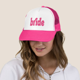 'Brud' söt retro rosa Keps