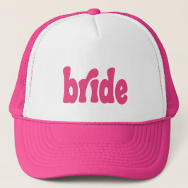 'Brud' söt retro rosa Keps