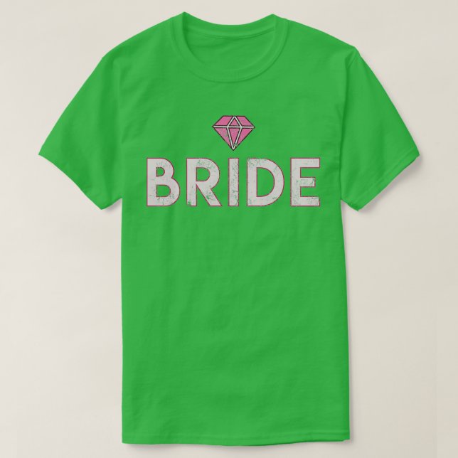 Brud Speningsfest JGA Gåva Bröllop diamant T Shirt (Design framsida)