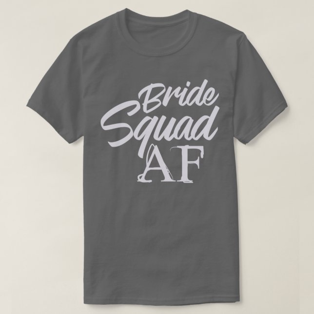 Brud-Squad AF Hen-fest Bröllop Möhippa T Shirt (Design framsida)