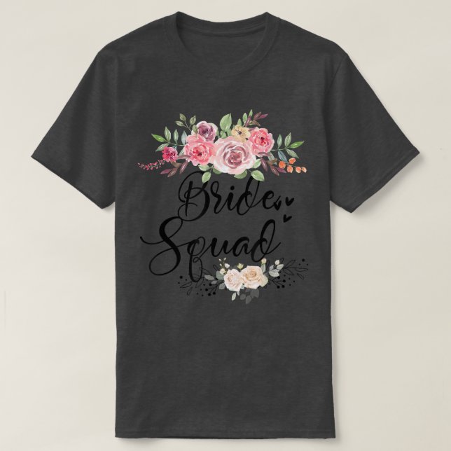 Brud-Squad Bröllop Henparty T-Shirt (Design framsida)