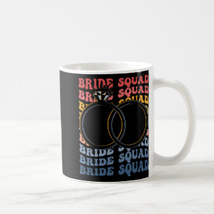 Brud-Squad Groovy Bröllopsfest Brudtärna Kaffemugg