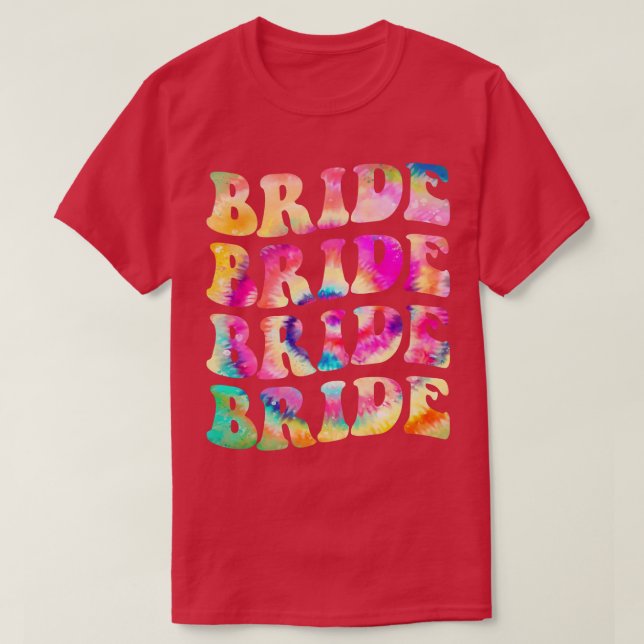 Brud Squad Leopard Bröllopsfest Brud Brud T Shirt (Design framsida)