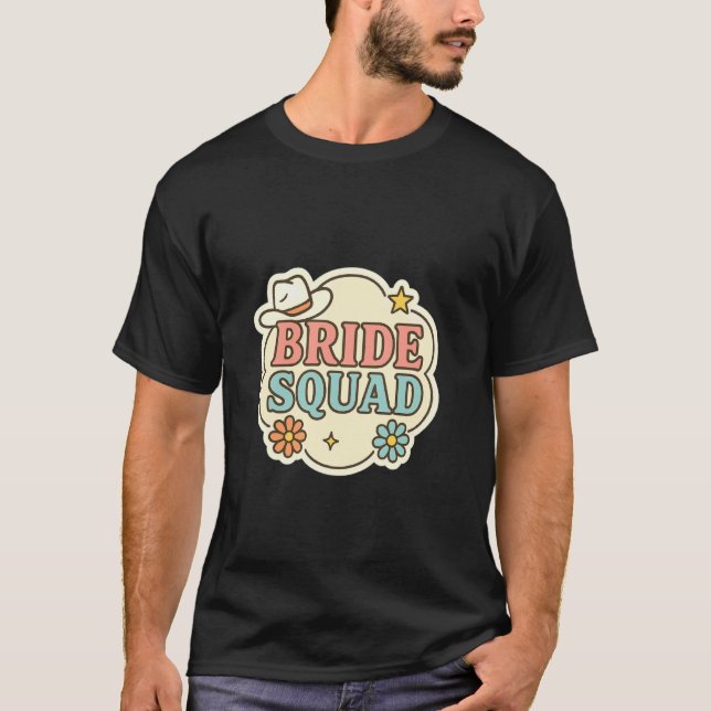 Brud-Squad Matchande Bröllopsparti Bröllopsring Ko T Shirt (Framsida)