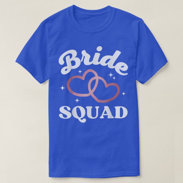 Brud Squad Möhipparty Bröllop Brudtärna  T Shirt (Design framsida)