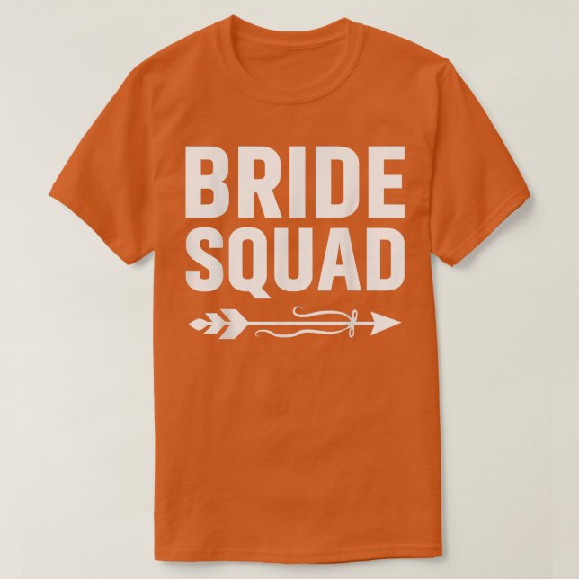 Brud-Squad Pil Bröllopsfest Och Möhippa P T Shirt (Design framsida)