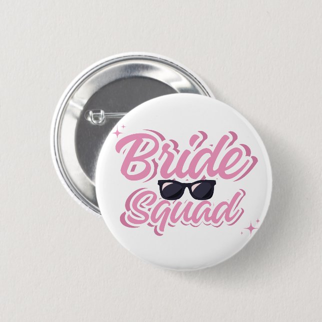 Brud-Squad Pin Knapp (Framsida & baksida)