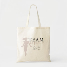 Brud-Squad redigerbar färg bröllopsparty-totebag Tygkasse