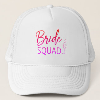 Brud-Squad Rosa Gradient Truckerhatt Keps