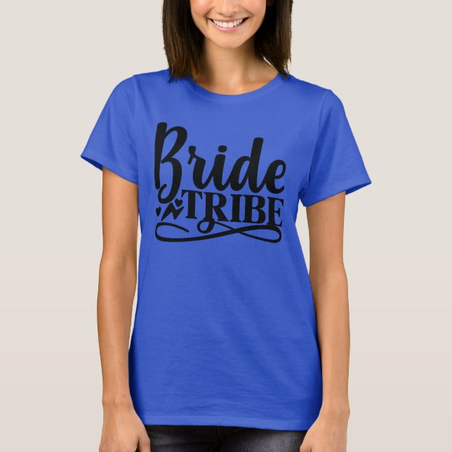 Brud stam kvinnor bröllop t-shirt (Framsida)