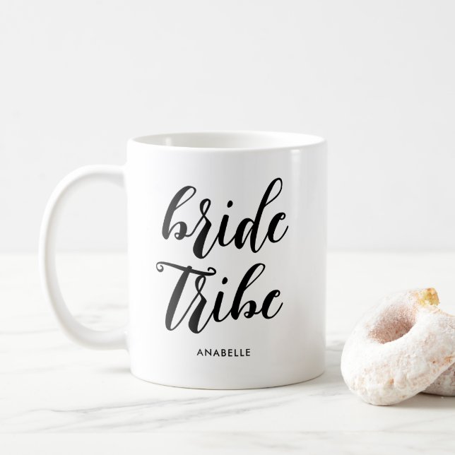 Brud Stam Modern Minimalist Senterparty Kaffemugg (Med munk)