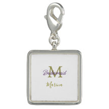 Brud stam monogram bröllopsfest enkel guld p