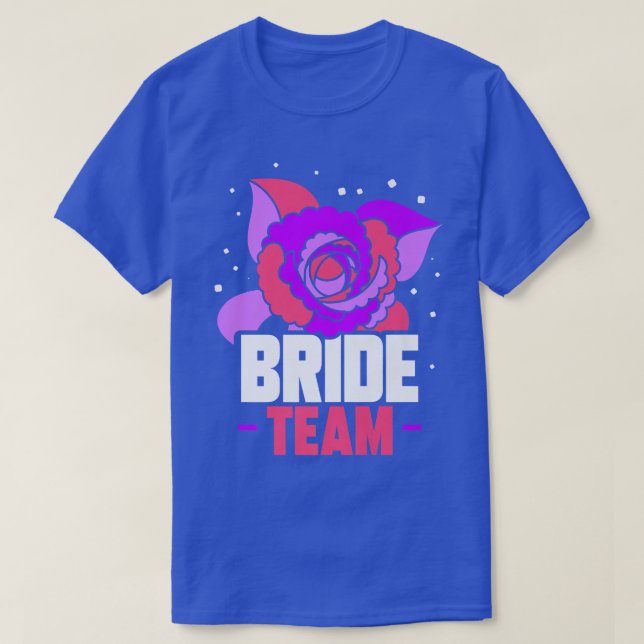 Brud Team Bröllop Möhippa Söt Fest Premium T Shirt (Design framsida)