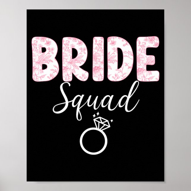 Brud Team Möhippa Coquette Bow Poster (Framsidan)