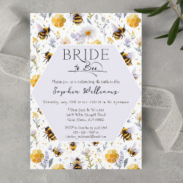 Brud till Bee Lavender Blommig Bina Bröllopsfest Inbjudningar
