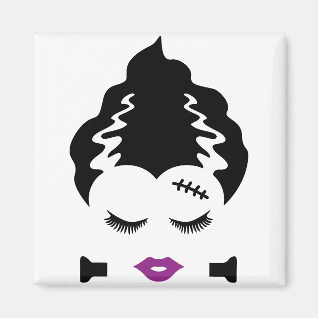 Brud till Frankensteins monster Halloween-kostym 1 Magnet (Framsidan)