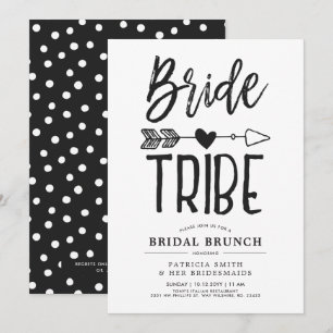 Brud Tribe Bröllopsbrunch för Bruden Inbjudningar
