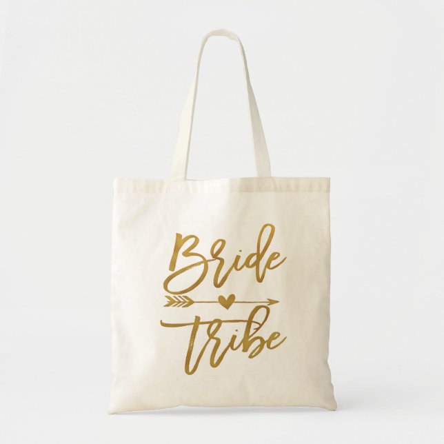 Brud Tribe falskt guld folie brudtjejsgåva Tygkasse (Framsidan)