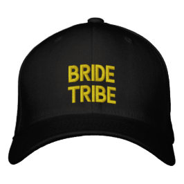 Brud Tribe Guld Typografi Sängkammarparty Broderad Keps