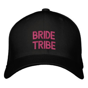 Brud Tribe Rosa Typografi Senterparty Broderad Keps