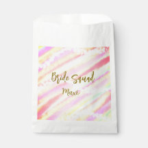 Brud trupp gyllene pastell rosa färgglitter br