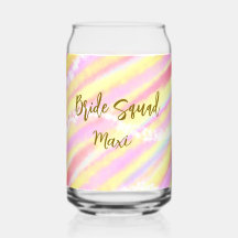 Brud trupp gyllene pastell rosa färgglitter br