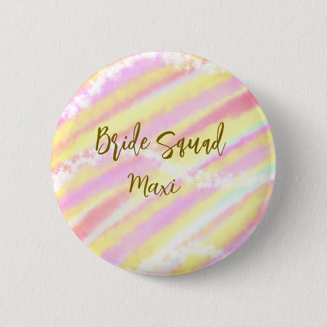 Brud trupp gyllene pastell rosa färgglitter br knapp (Framsida)