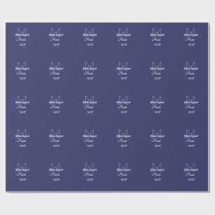 Brud trupp lägg till namn monogram brudtärna lila presentpapper