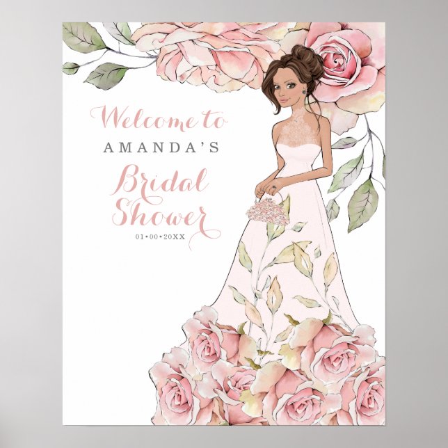 Brud välkomstfest för Pink Rose Bride  Poster (Framsidan)